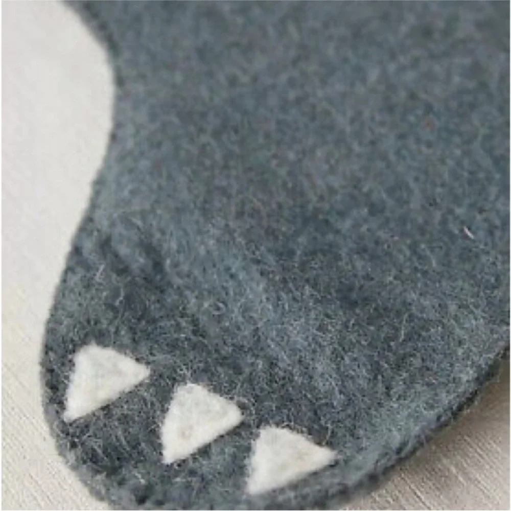 Anthropologie Raccoon Wool Felt Holiday Stocking